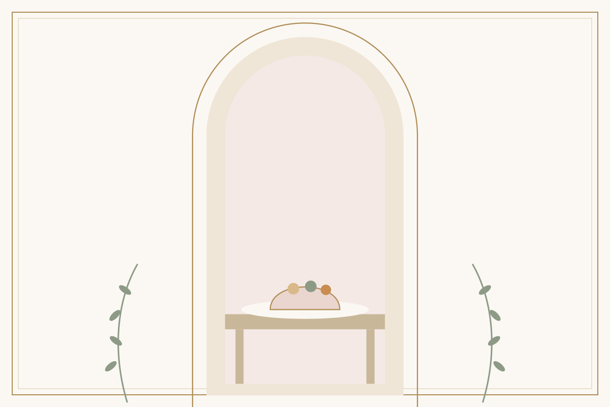 A set table with a bowl of fruit and small dishes